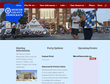 Tablet Screenshot of mercerdemocrats.org